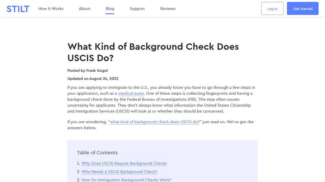 USCIS background checks explained [2022] - Stilt Blog